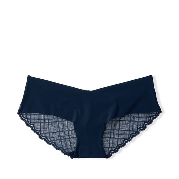 Victoria's Secret Sexy Illusions No Show Hiphugger Panty Noir Navy Small NEW - Picture 4 of 6